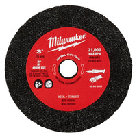 Milwaukee  3 in. Dia. x 3/8 in.  Metal  Cut-Off Wheel  3 pc.