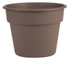 Bloem Dura Cotta Chocolate Plastic Planter 10.5 H x 13.5 D in. (Pack of 12)