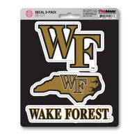 Wake Forest University 3 Piece Decal Sticker Set