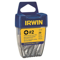 Irwin Pro-Pak 1 in.   L Screwdriver Bit Steel 20 pc