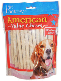 Dog Treats, American Beefhide Munchie Rolls, 40-Pk.