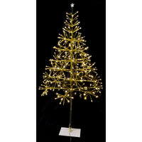 Celebrations Warm White 4.5 in. Light Burst Twinkle Tree Yard Decor