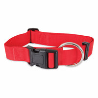 Nylon Dog Collar, Red, 1 x 20-In. (Pack of 3)