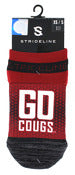 Strideline N014646 Washington State Gocougs Youth Athletic No Show Socks