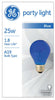 GE 25 watts A19 A-Line Incandescent Bulb E26 (Medium) Blue 1 pk