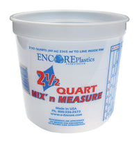 Encore Mix' n Measure White 2.5 qt Paint Pail