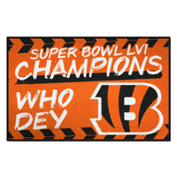 Cincinnati Bengals Super Bowl LVI Starter Mat Accent Rug - 19in. x 30in.