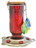 More Birds 60 20 Oz Capacity Red Vintage Hummingbird Feeder