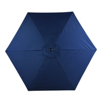 Living Accents  9 ft. Tiltable Blue  Fair Oaks  Market Umbrella