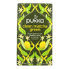 Pukka Herbs Green Tea - Green Clean Matcha - Case of 6 - 20 Bags