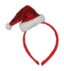 Dyno  Mini Sequined Santa Hat  Headband  Red  Polyester  1 pk