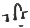 Ultra Faucets Black 1.2 GPM Nita Collection Widespread Lavatory Faucet 8 in.