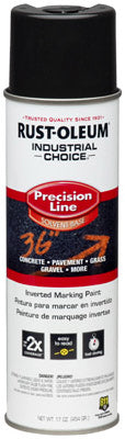 Industrial Choice Precision Line Marking Spray Paint, Black, 17-oz. Inverted