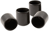 Softtouch Rubber Table/Chair Leg Tip Black Round 3/4 in. W X 3/4 in. L 4 pk