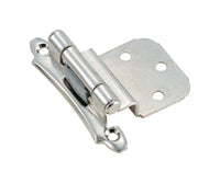 Amerock  2-1/8 in. W x 2-3/4 in. L Polished Chrome  Steel  Self-Closing Hinge  2 pk