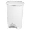 Sterilite 11 gal. White Step-On Wastebasket (Pack of 4)