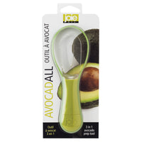 Joie 32222 8.75 X 4 X 0.75 Green & Clear Avocadall 3-In-1 Avocado Prep Tool