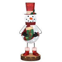 Celebrations LED Warm White 36 in. Snowman Yard Decor