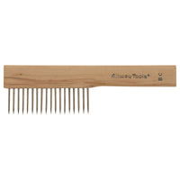 Allway 3 in. W x 9 in. L Brown/Tan Wood/Steel Paint Brush Cleaning Comb (Pack of 10)