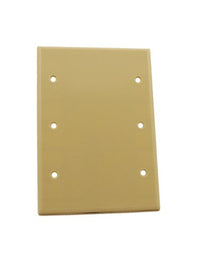 3 GANG PLATE BLANK IVORY