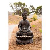 Alpine Corporation Gem122 33 Buddha Fountain With Led Lights