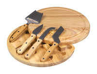 Picnic Time 10.2 in. L X 10.2 in. W X 1.6 in. T Rubberwood Cheese Board