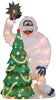 32" Rudolph 2pc Set 2d Pre-Lit Yard Art  Bumble Tree