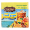 Celestial Seasonings Cool Brew Ice Herbal Tea - Tropical Fruit - Case of 6 - 40 Bags