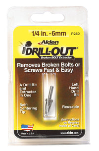 Alden  Grabit Drill-Out  1/4 in.  x 1/4 in. Dia. M2 HSS  Double Ended Bolt Extractor  1 pk