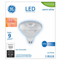 LED Flood Light Bulb, Bright White, Clear, 650 Lumens, 7-Watts