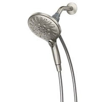 SPOT RESIST BRUSHED NICKEL SIX-FUNCTION 5.5" DIAMETER SPRAY HEAD HANDSHOWER