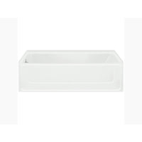 Sterling International Inc White Vikrell Bath Tub Left Hand Drain 60 x 30 x 15 in.