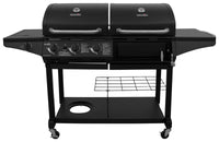 Char-Broil Deluxe 3 burner Charcoal/Liquid Propane Grill Black