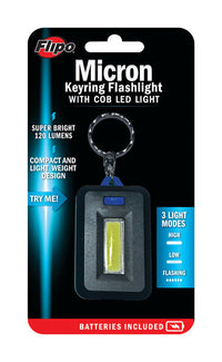 Flipo 120 lm Assorted LED Flashlight With Key Ring AAA Battery