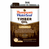 Thompson's WaterSeal Penetrating Timber Oil Semi-Transparent Walnut Penetrating Timber Oil 1 gal (Pack of 4)