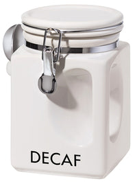 Oggi Corporation 5829.1 40 Oz White Ez Grip Decaf Coffee Canister