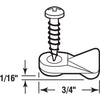 Prime-Line White Nylon Screen Clip For 1/8 inch 25 pk