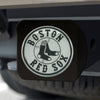 MLB - Boston Red Sox Round Logo Black Metal Hitch Cover