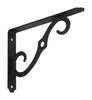 National Hardware Black Steel Shelf Bracket 8 in. L 80 lb