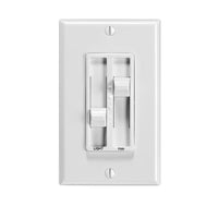 Leviton  Sureslide  Slide  AC Quiet Switch  White  1 pk