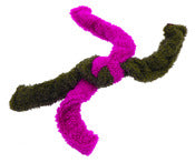 Cycle Dog Tfs-Fgy-M Medium Fuchsia/Grey Fuzzies Springy Thing Dog Toy