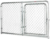 6 x 4-Ft. Dog Kennel Gate Panel, Silver Series