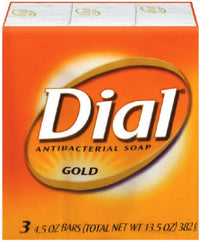 Antibacterial Soap Bars, Gold, 4-oz. 3-Pk.