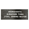 Crown Prince Albacore Tuna In Spring Water - Solid White - Case of 12 - 12 oz.