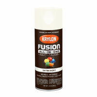 Fusion All-In-One Spray Paint + Primer, Satin Ivory, 12-oz.