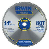 Irwin 14 in.   D X 1 in.   S Steel Circular Saw Blade 80 teeth 1 pk