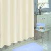 Excell 70 in. H X 71 in. W Ivory Solid Shower Curtain Polyester