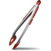 Zyliss  Cook-N-Serve  2 in. W x 12-1/2 in. L Red  Stainless Steel  Cook-N-Serve Tongs