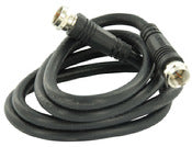 Leviton 021-C6851-03E 3' Black RG6 Coax Cable With F Plugs