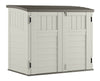 Suncast 4 ft. x 2 ft. Plastic Horizontal Storage Shed with Floor Kit Gray